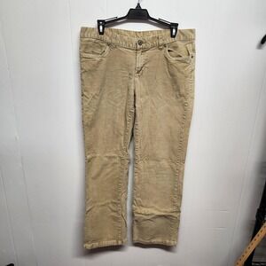 Columbia Pants Womens 12 Tan Corduroy‎ Stretch 5-Pocket Straight Leg AL8450